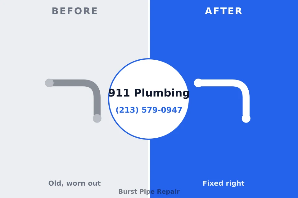 Before and after: plumbing repair Ventnor City, NJ